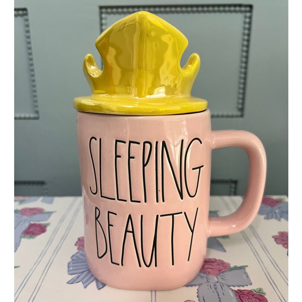 Rae Dunn Disney's Sleeping Beauty Mug with Crown Lid